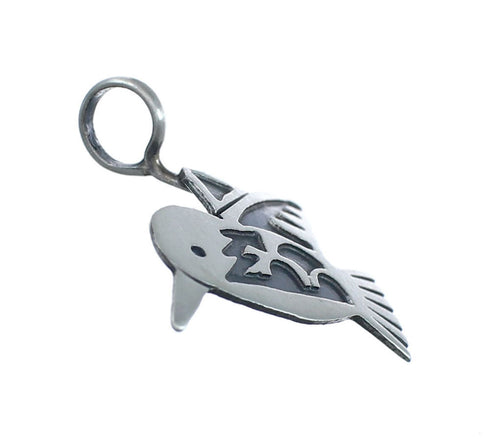 Genuine Sterling Silver Native American Bird Pendant NN20563